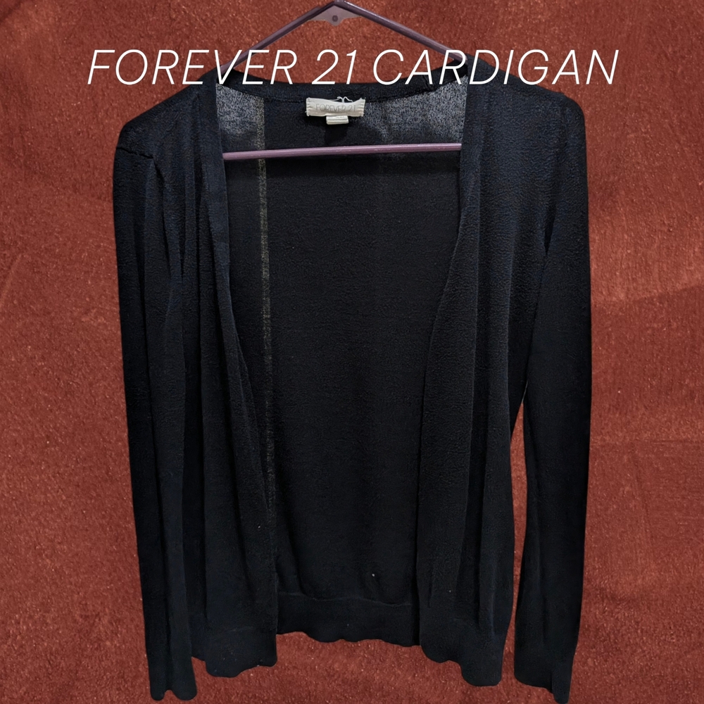 Forever 21 Black Cardigan Sweater